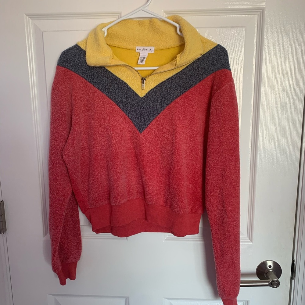 fuzzy quarter zip